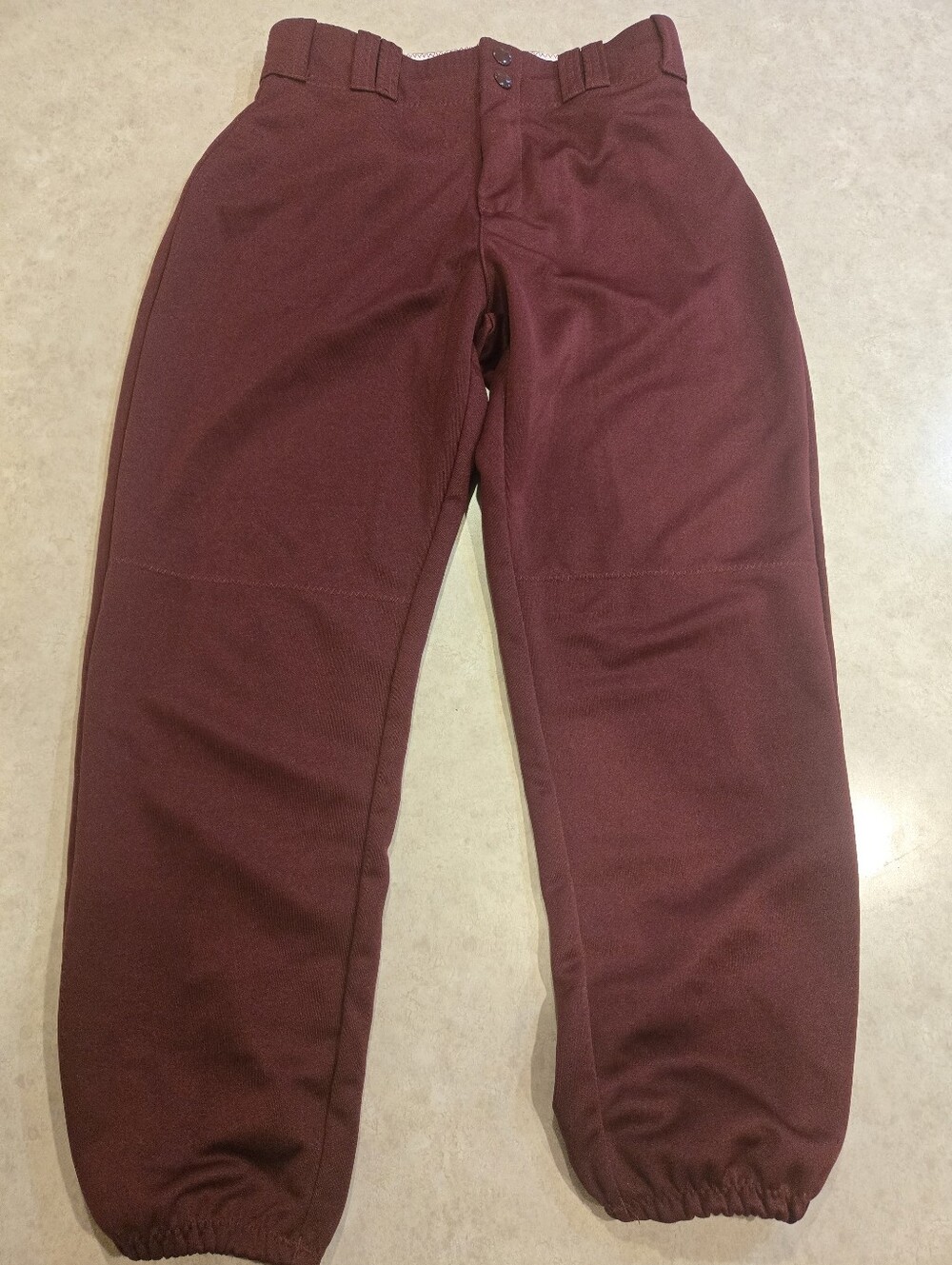Womens Maroon Softball Pants. Size Small.